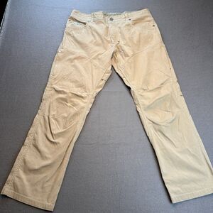 Kuhl Born In The Mountains Pants Men 36x30 RN#108846 Hiking Nylon Vented Khaki